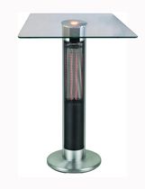 Chaufferette patio éléctrique infrarouge pour table de bar d'ENERG+ HEA-215J67 Avec dessus en verre trempé