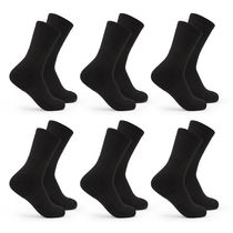 Fruit of the Loom All Day Comfort Cotton Blend Mid Crew Socks for Men