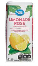 Limonade rose concentrée congelée Great Value