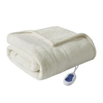 Home Essence Apartment Heated microlight to teddy fleece throw