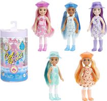 Barbie Chelsea Color Reveal Doll with 6 Surprises, Sunshine & Sprinkles Series