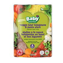 Baby Gourmet Boeuf bolognaise & pâtes aux légumes aliments biologiques pour bebes