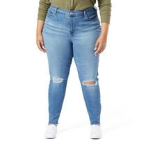 Signature by Levi Strauss & Co.™ Red Women's Plus High Rise Skinny Jeans