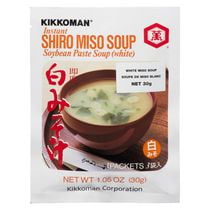 Soupe instantanée à la pâte de soja Shiro Miso de Kikkoman rouge