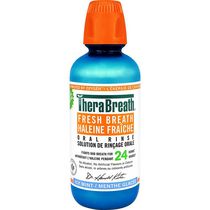 TheraBreath Fresh Breath Oral Rinse – Menthe glacée | Combat la mauvaise haleine | Certifié végétalien, sans gluten et casher