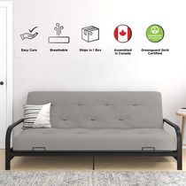 Matelas futon à ressorts de 8 po Trule de Signature Sleep, microfibre, format deux places