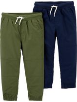 Emballage de 2 garcon pantalons Child of Mine made by Carter’s - Olive/Marine