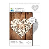 Momenta Die Cutting Template Intricate Floral Heart