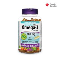 Webber Naturals® Omega-3 Mini Easy Swallow, 300 mg EPA/DHA