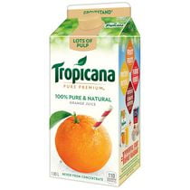 Tropicana Grovestand Orange Juice - Lots of Pulp, 1.65L Bottle ...