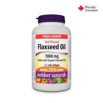Webber Naturals® Flaxseed Oil Cold Pressed Softgels