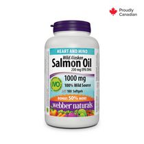 Webber Naturals® Wild Alaskan Salmon Oil 200 mg EPA/DHA , 1000 mg