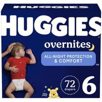 Huggies Overnites Nighttime Baby Diapers, Mega Colossal Pack, Sizes: 4-7, Sizes: 4-7 | 100-60 Count