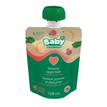 Baby Gourmet Banane, pomme et chou vert frisé aliments biologiques pour bebes