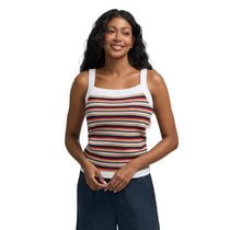 Mexx Women’s Square Neck Crochet Tank