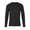 Black, variant on Hanes Men's Thermal Crew, Comfortable Warmth Everyday Lightweight Thermal Underwear Crew Shirt, Pack of 1