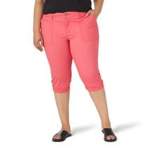 Lee Riders Women's Plus Comfort Waist Utility Capri