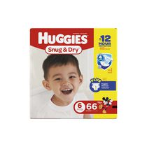 Couches Huggies Snug & Dry, Emballage Giga