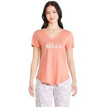 T-shirt de nuit avec encolure en V George pour femmes