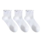 SECRET® Ladies Socks Ruffle Quarter 3pr
