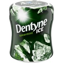 Dentyne Ice Menthe verte, gomme sans sucre, 1 flacon (60 morceaux)