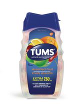 Comprimés antiacide supplément de calcium extra fort de Tums, 750 mg