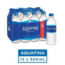 Aquafina Purified Water, 500mL Bottles, 12 Pack
