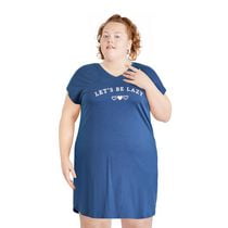 Chemise de nuit avec encolure en V George Plus pour femmes