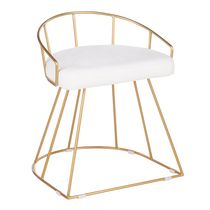 Canary Contemporary Vanity Stool by LumiSource