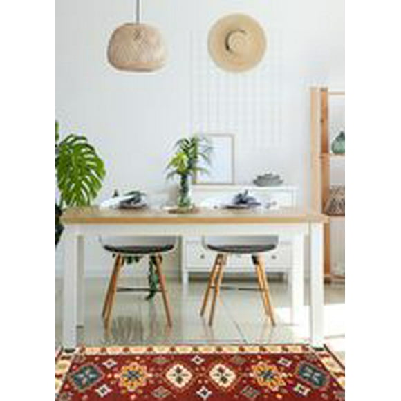 ECARPETGALLERY 100% Wool Traditional Indoor Area Rug for Entrance, Bedroom, Living Room and Dining Room