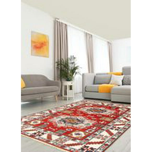 ECARPETGALLERY 100% Wool Traditional Indoor Area Rug for Entrance, Bedroom, Living Room and Dining Room