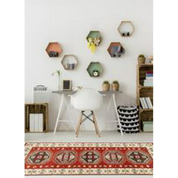 ECARPETGALLERY 100% Wool Traditional Indoor Area Rug for Entrance, Bedroom, Living Room and Dining Room