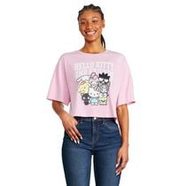 Hello Kitty and Friends Women's Cropped Tee, Sizes XS-XL