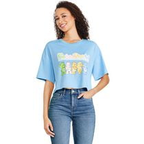 T-shirt écourté Câlinours pour femmes
