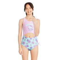 Hello Kitty Girls' Cut-Out Swimsuit