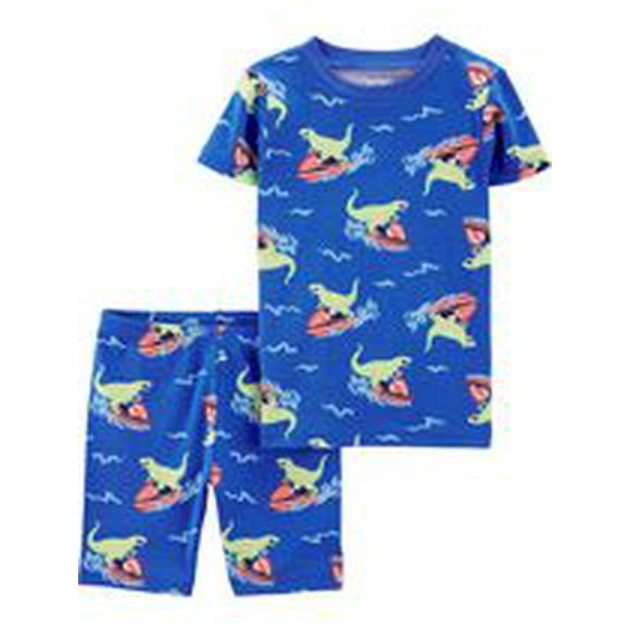 Carter's Child of Mine Toddler Boys' Blue Dino 2 Piece PJs