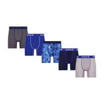 Reebok Boys' 5 Pack Performance Boxer Brief, Size S-XL