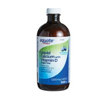 Equate Calcium liquide avec vitamine D à saveur de bleuet 1 000 mg/400 UI