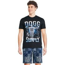 T-shirt à imprimé graphique Snoop Dogg pour hommes Tailles P-TTG