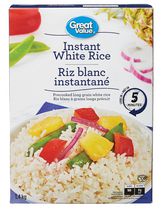 Riz blanc instantané à grains longs précuits de Great Value