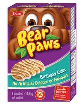 Biscuits tendres gâteau d’anniversaire Dare de Pattes d'ours