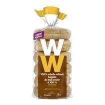 WW™ 100% Whole Wheat Bagels