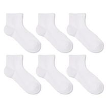 Athletic Works Women's Ankle Socks 6-Pack, Sizes 4-10