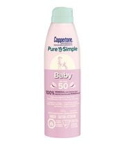 Coppertone Écran Solaire Minéral en Vaporisateur Pure & Simple pour Bébés FPS 50