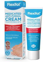 Flexitol Medicated Crème antifongique | Formule triple action | Aide à prévenir le pied de l'athlète | Soulage les démangeaisons et la peau craquelée
