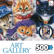 Sure-Lox 500 Piece Art Gallery Deluxe Kittens Puzzle