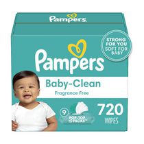 Lingettes pour bébés non parfumées Pampers Complete Clean, 9X boîtes distributrices