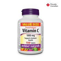 Webber Naturals®, Vitamine C Liberation lente, 1000 mg