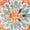 Orange / Teal, variant on SAFAVIEH Crystal Debra Floral Area Rug