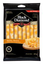 Bâtonnets de fromage naturel marbré Black Diamond